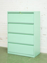Load image into Gallery viewer, Mint 4 Drawer File Cabinet