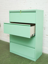 Load image into Gallery viewer, Mint 4 Drawer File Cabinet