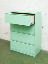 Load image into Gallery viewer, Mint 4 Drawer File Cabinet