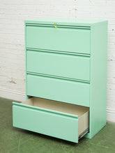 Load image into Gallery viewer, Mint 4 Drawer File Cabinet