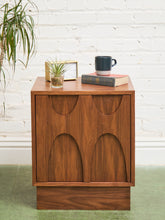 Load image into Gallery viewer, Pair of Scandi Nightstands with Plinth Base