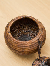 Load image into Gallery viewer, Indonesian Lombok Woven Frog Rattan Basket