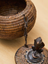 Load image into Gallery viewer, Indonesian Lombok Woven Frog Rattan Basket