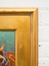 Load image into Gallery viewer, Draft Horses in Harness Oil Painting Signed by Becker