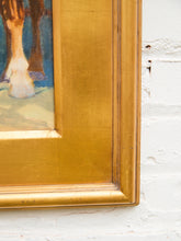 Load image into Gallery viewer, Draft Horses in Harness Oil Painting Signed by Becker