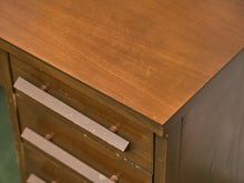 Load image into Gallery viewer, Vintage Walnut Double Pedestal Desk
