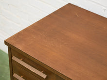 Load image into Gallery viewer, Vintage Walnut Double Pedestal Desk