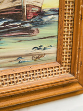 Load image into Gallery viewer, Beached Boat “Nancy” at Sunset signed Ericson