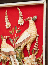 Load image into Gallery viewer, RARE - 60's Vintage PEACOCK ORIGINAL Folk Art Shadow Box SHELL #1