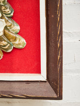 Load image into Gallery viewer, RARE - 60's Vintage PEACOCK ORIGINAL Folk Art Shadow Box SHELL #1