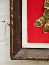 Load image into Gallery viewer, RARE - 60's Vintage PEACOCK ORIGINAL Folk Art Shadow Box SHELL #2
