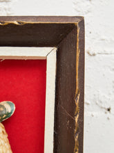 Load image into Gallery viewer, RARE - 60's Vintage PEACOCK ORIGINAL Folk Art Shadow Box SHELL #1