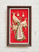 Load image into Gallery viewer, RARE - 60's Vintage PEACOCK ORIGINAL Folk Art Shadow Box SHELL #2