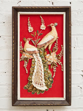 Load image into Gallery viewer, RARE - 60's Vintage PEACOCK ORIGINAL Folk Art Shadow Box SHELL #1