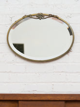 Load image into Gallery viewer, Turn of the Century Vintage Oval Beveled Mirror