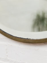 Load image into Gallery viewer, Turn of the Century Vintage Oval Beveled Mirror