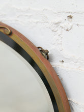 Load image into Gallery viewer, Turn of the Century Vintage Oval Beveled Mirror