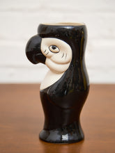 Load image into Gallery viewer, Toucan Tiki Ceramic Hand Painted Black Drinkware