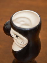 Load image into Gallery viewer, Toucan Tiki Ceramic Hand Painted Black Drinkware