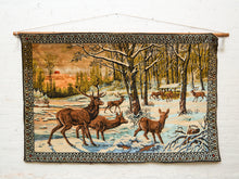 Load image into Gallery viewer, Vintage Winter Dear Tapestry