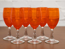 Load image into Gallery viewer, Pop Art Orange Wine Glasses
