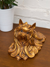 Load image into Gallery viewer, Kay Finch Vintage California Gold Ceramic Shih Tzu Dog