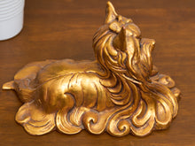 Load image into Gallery viewer, Kay Finch Vintage California Gold Ceramic Shih Tzu Dog