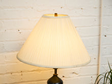 Load image into Gallery viewer, Gold and Black Striped Lamp