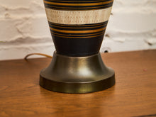 Load image into Gallery viewer, Gold and Black Striped Lamp