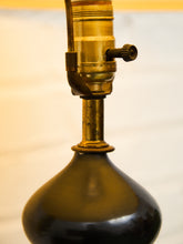 Load image into Gallery viewer, Gold and Black Striped Lamp