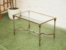 Load image into Gallery viewer, French Hollywood Regency Maison Jansen Style Brass & Glass Rectangular Coffee Table