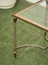 Load image into Gallery viewer, French Hollywood Regency Maison Jansen Style Brass & Glass Rectangular Coffee Table