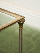Load image into Gallery viewer, French Hollywood Regency Maison Jansen Style Brass & Glass Rectangular Coffee Table