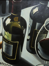 Load image into Gallery viewer, Vintage Still Life, Photo Realism, Wine Bottle, Painting