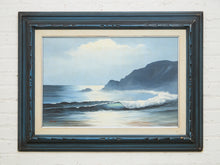 Load image into Gallery viewer, Mellow Blues Ocean Painting with Great Clouds by R.T.