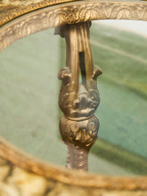Load image into Gallery viewer, Capiz Abalone Shell Gilt Metal Italian Florentine Style End Table