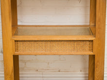 Load image into Gallery viewer, Oak Shelf With Rattan
