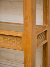 Load image into Gallery viewer, Oak Shelf With Rattan