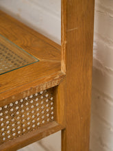 Load image into Gallery viewer, Oak Shelf With Rattan