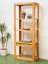 Load image into Gallery viewer, Oak Shelf With Rattan