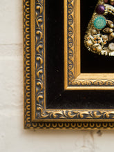 Load image into Gallery viewer, Framed Mid-Century Jewelry Christmas Tree Collage