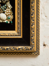 Load image into Gallery viewer, Framed Mid-Century Jewelry Christmas Tree Collage