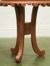 Load image into Gallery viewer, Vintage Wood Scalloped Edge End Table