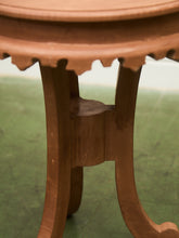 Load image into Gallery viewer, Vintage Wood Scalloped Edge End Table