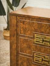 Load image into Gallery viewer, Mastercraft Burl Chest of Drawers