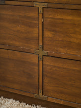 Load image into Gallery viewer, 7 Drawer Vintage Campaign Dresser Formica Top