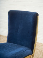 Load image into Gallery viewer, Mid-Century Basset Navy Blue Chairs Set of 6