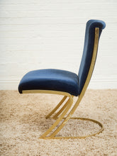 Load image into Gallery viewer, Mid-Century Basset Navy Blue Chairs Set of 6