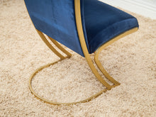 Load image into Gallery viewer, Mid-Century Basset Navy Blue Chairs Set of 6