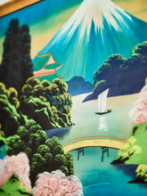 Load image into Gallery viewer, Tranquil View of Mount Fuji – Japanese Silkscreen Landscape